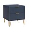 Manhattan Comfort DUMBO 2.0 Nightstand in Midnight Blue, 2PK 2-NS002-MB - alternate 4
